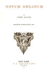 Novum Organum cover