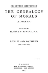 On the Genealogy of Morals cover