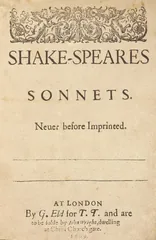 Shakespeares Sonnets cover